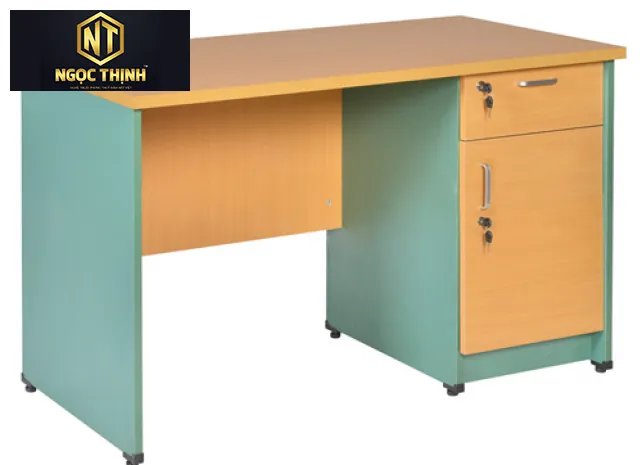 Bàn làm việc gỗ Melamine hộc liền SV100SHL3D - SV120SHL3D Bàn làm việc gỗ Melamine hộc liền SV100SHL3D - SV120SHL3D